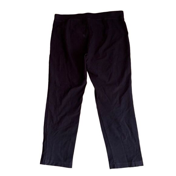 Eileen Fisher Women’s Stretchy Chocolate Pull On Ankle Pants -Size Medium Petite - Picture 3 of 6